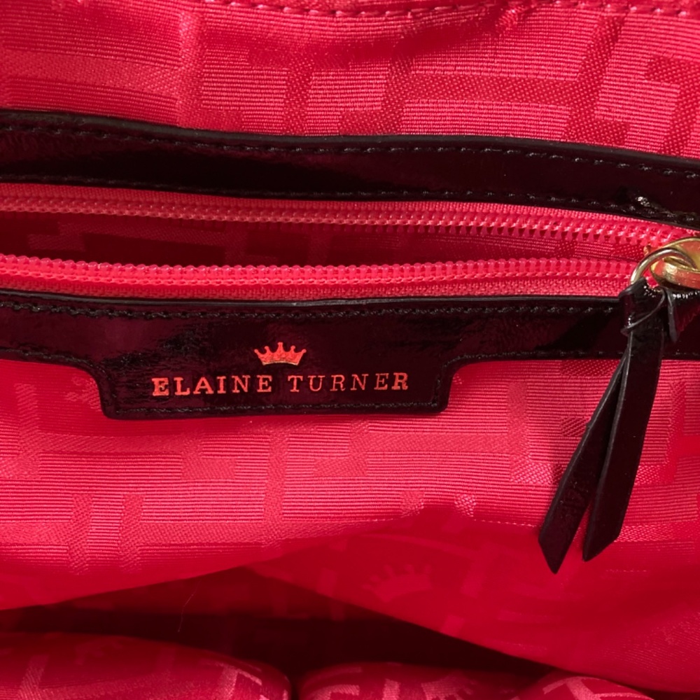 Elaine Turner Zebra Haircalf Shoulder Bag Purse Pink Lined - Picture 13 of 14